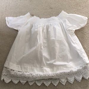 Off the Shoulder White Top